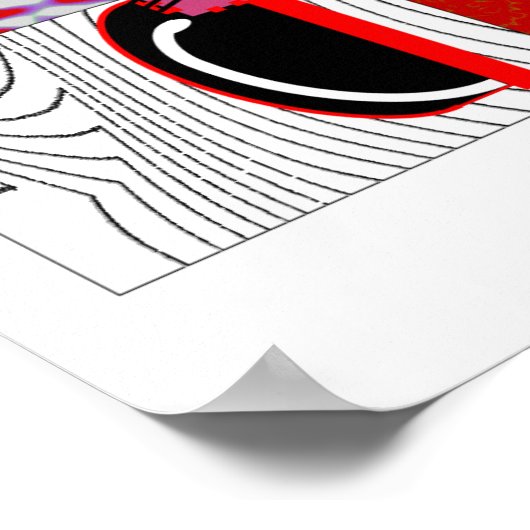 Zwarte kattenbroodjes Kunstcadeaus Poster (Hoek)