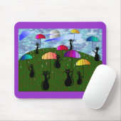 Zwarte kattenbroodjes muismat (Met muis)