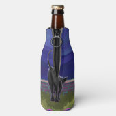 Zwarte kattencadeaus en Accessoires Flesjeskoeler (Fles Achterkant)