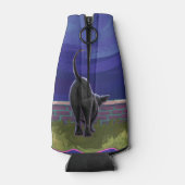 Zwarte kattencadeaus en Accessoires Flesjeskoeler (Achterkant)