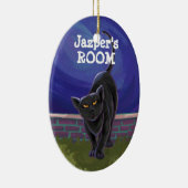 Zwarte kattencadeaus en Accessoires Keramisch Ornament (Rechts)