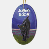 Zwarte kattencadeaus en Accessoires Keramisch Ornament (Links)