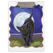 Zwarte kattencadeaus en Accessoires Klembord (Voorkant)