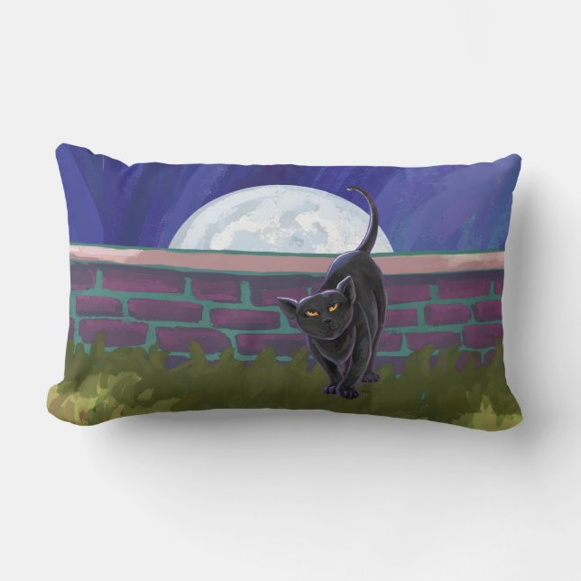 Zwarte kattencadeaus en Accessoires Kussen (Voorkant)