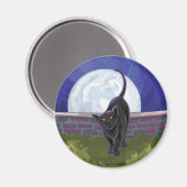 Zwarte kattencadeaus en Accessoires Magneet (Voorkant / Achterkant)