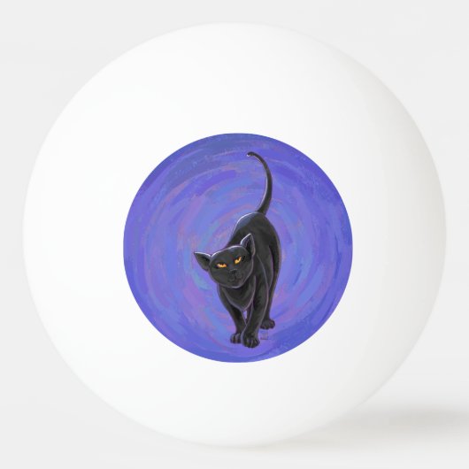 Zwarte kattencadeaus en Accessoires Pingpongbal (Achterkant)