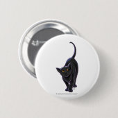Zwarte kattencadeaus en Accessoires Ronde Button 5,7 Cm (Voorkant /achterkant)