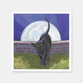 Zwarte kattencadeaus en Accessoires Servet (Voorkant)