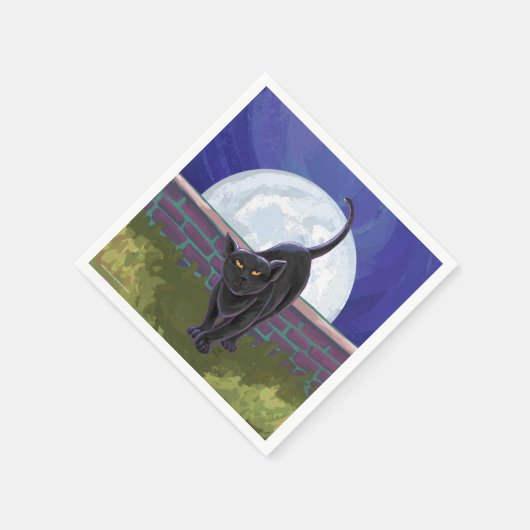 Zwarte kattencadeaus en Accessoires Servet (Hoek)