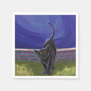 Zwarte kattencadeaus en Accessoires Servetten