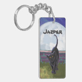 Zwarte kattencadeaus en Accessoires Sleutelhanger (Voorkant Links)