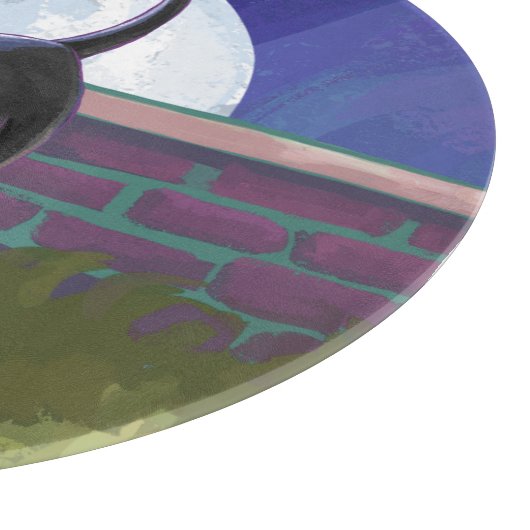 Zwarte kattencadeaus en Accessoires Snijplank (Hoek)