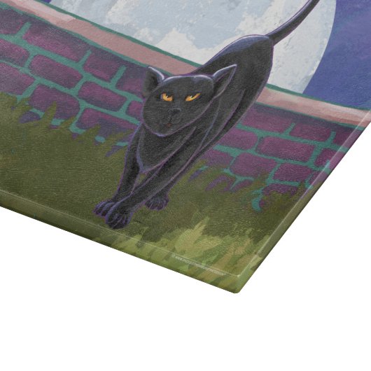 Zwarte kattencadeaus en Accessoires Snijplank (Hoek)