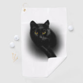 Zwarte Kattenfilters Golfhanddoek (Insitu)
