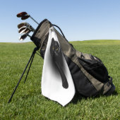 Zwarte Kattenfilters Golfhanddoek (Groen)