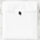 Zwarte Kattenfilters Hart Sticker (Tas)