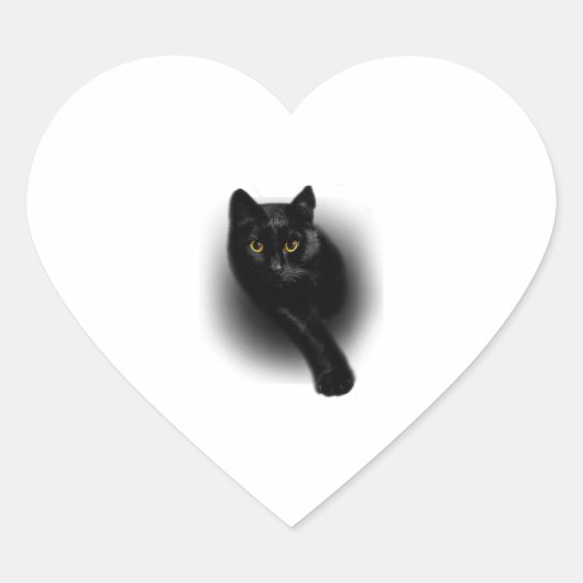 Zwarte Kattenfilters Hart Sticker (Voorkant)