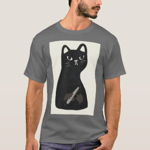 Zwarte kattenfiltreernagels Premium T-shirt