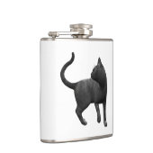 Zwarte kattenfles heupfles (Rechts)