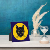 Zwarte Kattengezicht Fotoplaat (Insitu)