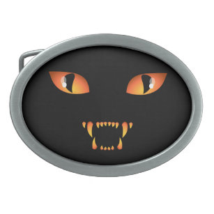Zwarte kattengordel Buckle Halloween Belt Buckles  Gesp