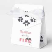 Zwarte kattenjongen bedankdoosjes (Voorkant Zijde)