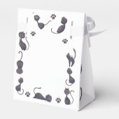 Zwarte kattenjongen bedankdoosjes (Achterkant)