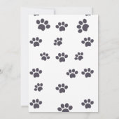 Zwarte kattenjongen kaart (Achterkant)