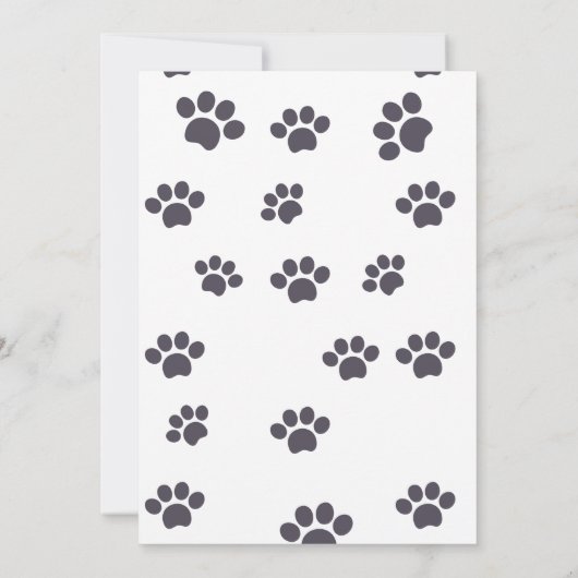 Zwarte kattenjongen kaart (Achterkant)