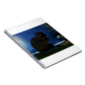 Zwarte kattenkat notitieboek (Rechterzijde)