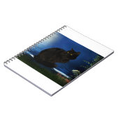 Zwarte kattenkat notitieboek (Linkerzijde)
