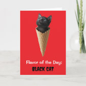 zwarte kattenkegel kaart (Voorkant)