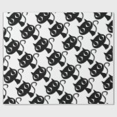 ZWARTE KATTENKITTEN CADEAUPAPIER (Vlak)