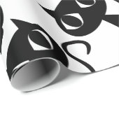 ZWARTE KATTENKITTEN CADEAUPAPIER (Rol Hoek)