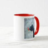 Zwarte kattenknipventilator mok (Voorkant rechts)