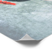 Zwarte kattenknipventilator poster (Hoek)