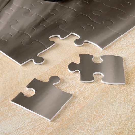 Zwarte kattenkoeling legpuzzel (Zijkant)