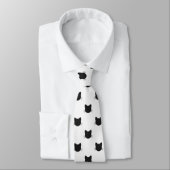 Zwarte kattenkoppen Necktie Stropdas (Gebonden)