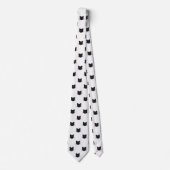 Zwarte kattenkoppen Necktie Stropdas (Voorkant)