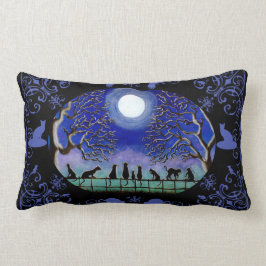 Zwarte kattenkussen voor thuisgebruik kussen