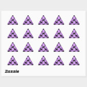 Zwarte kattenpatroon op paars sticker (Vel)