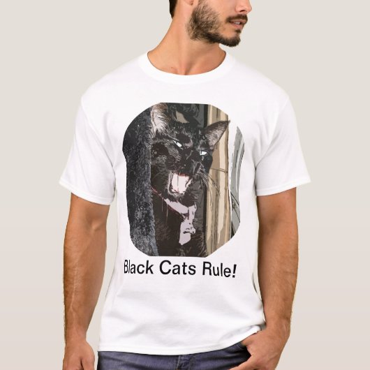 Zwarte Kattenregel! T-shirt (Voorkant)