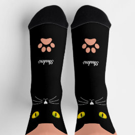 Zwarte Kattensokken Cadeau voor Kattenliefhebbers Sokken
