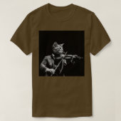 zwarte kattenviool t-shirt (Design voorkant)