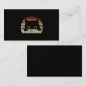  zwarte katteplaat, Retrostijlzwarte katten Visitekaartje (Voorkant / Achterkant)