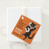 Zwarte katteproblemen Succes CC1156 Halloween Bedankjes Labels (In situ)