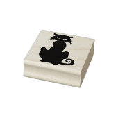 zwarte kattestempel Halloween Rubberstempel (Stempel)