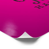Zwarte kattestreng perfect poster (Hoek)