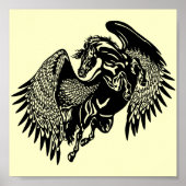 zwarte Kaukasus Poster (Voorkant)