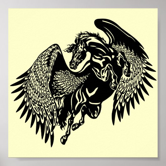 zwarte Kaukasus Poster (Voorkant)